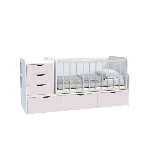  Детская кроватка трансформер 3 в 1 Binky ДС504A Sakura ДСП